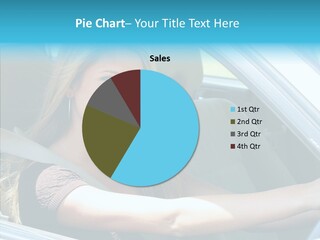 Vehicle Auto Brunette PowerPoint Template