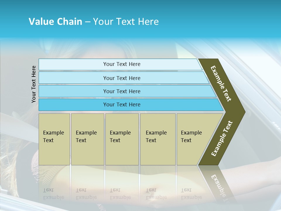 Vehicle Auto Brunette PowerPoint Template