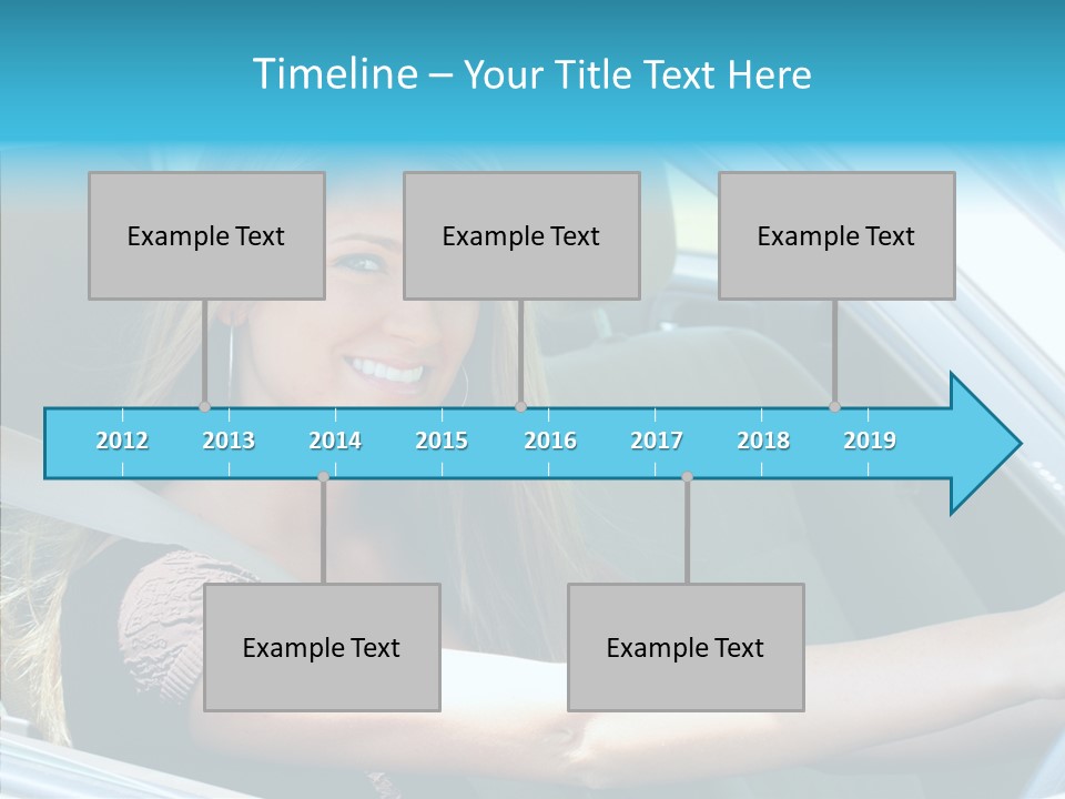 Vehicle Auto Brunette PowerPoint Template