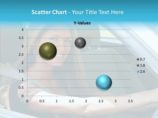 Vehicle Auto Brunette PowerPoint Template