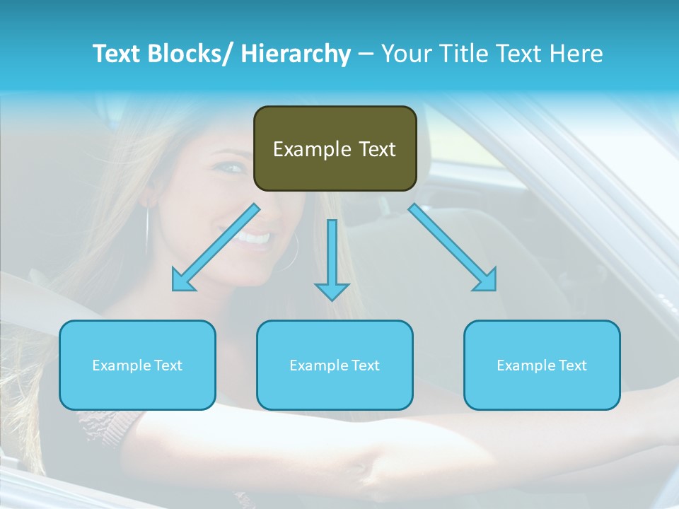 Vehicle Auto Brunette PowerPoint Template