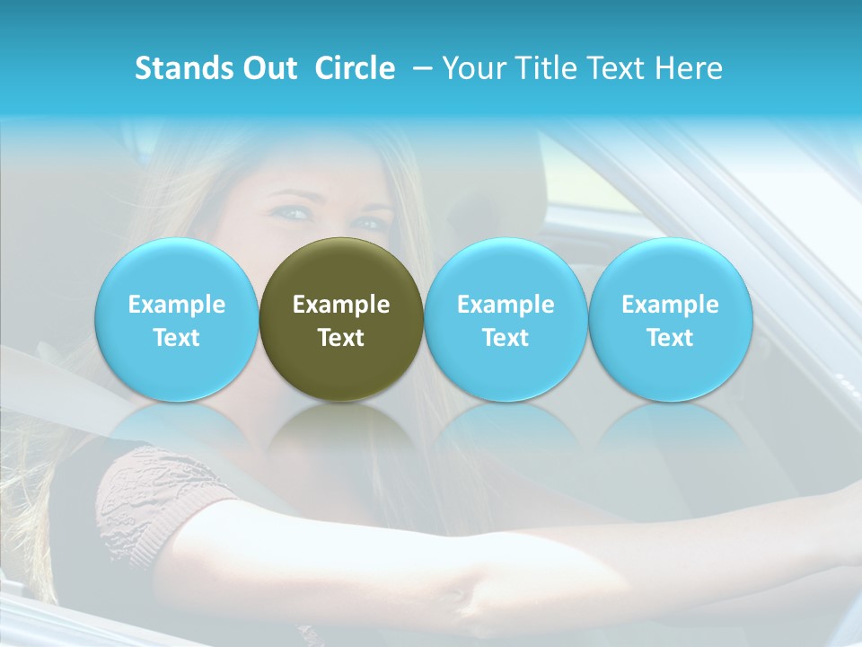 Vehicle Auto Brunette PowerPoint Template