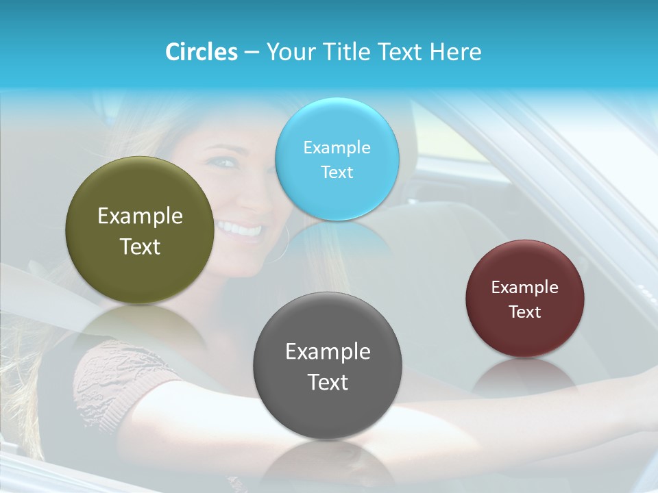 Vehicle Auto Brunette PowerPoint Template