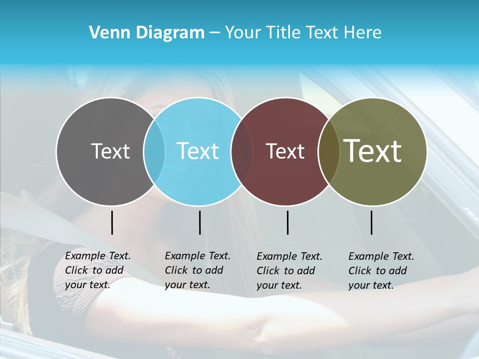 Vehicle Auto Brunette PowerPoint Template