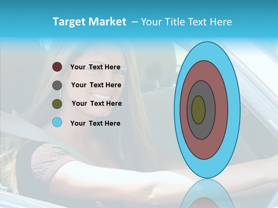 Vehicle Auto Brunette PowerPoint Template