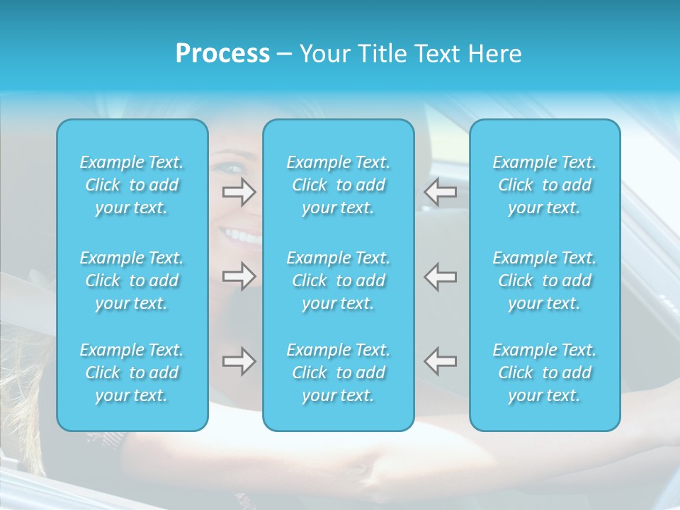 Vehicle Auto Brunette PowerPoint Template