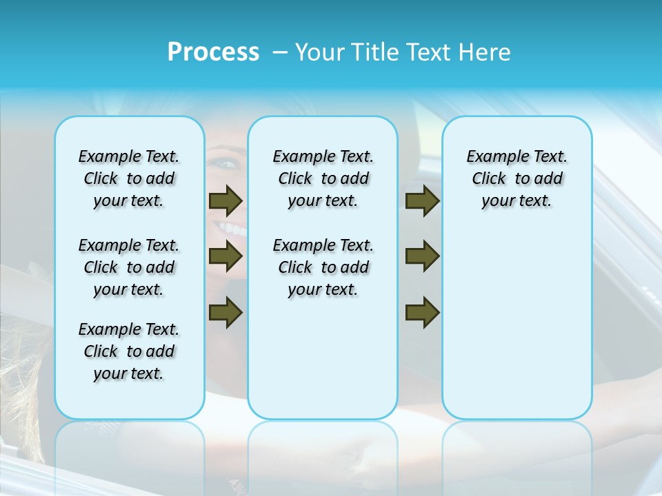 Vehicle Auto Brunette PowerPoint Template