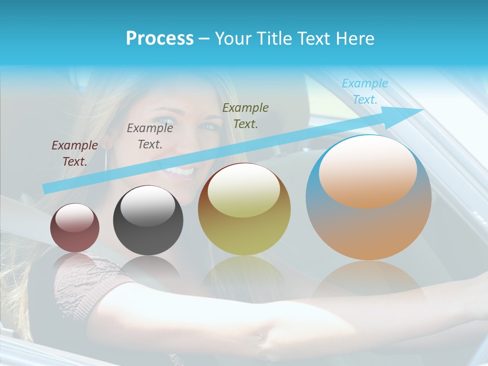 Vehicle Auto Brunette PowerPoint Template