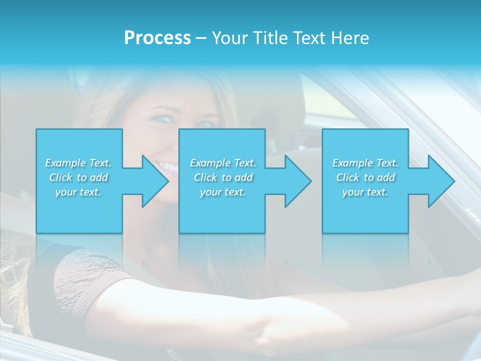 Vehicle Auto Brunette PowerPoint Template