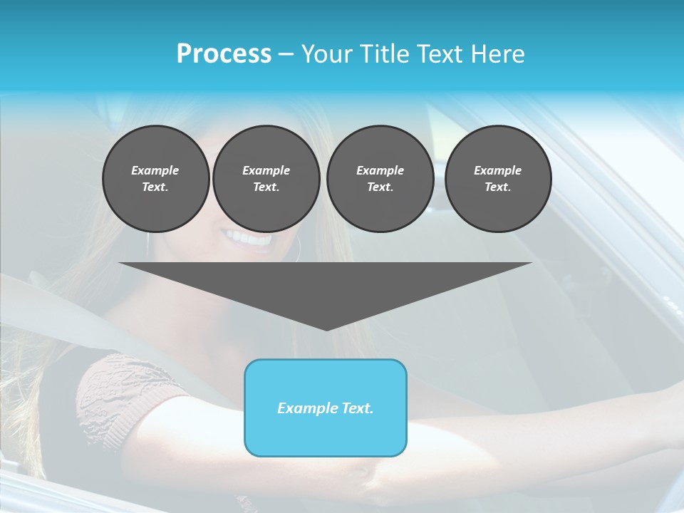 Vehicle Auto Brunette PowerPoint Template