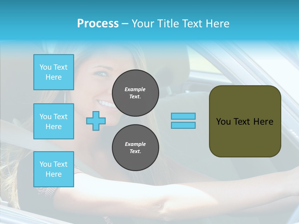 Vehicle Auto Brunette PowerPoint Template
