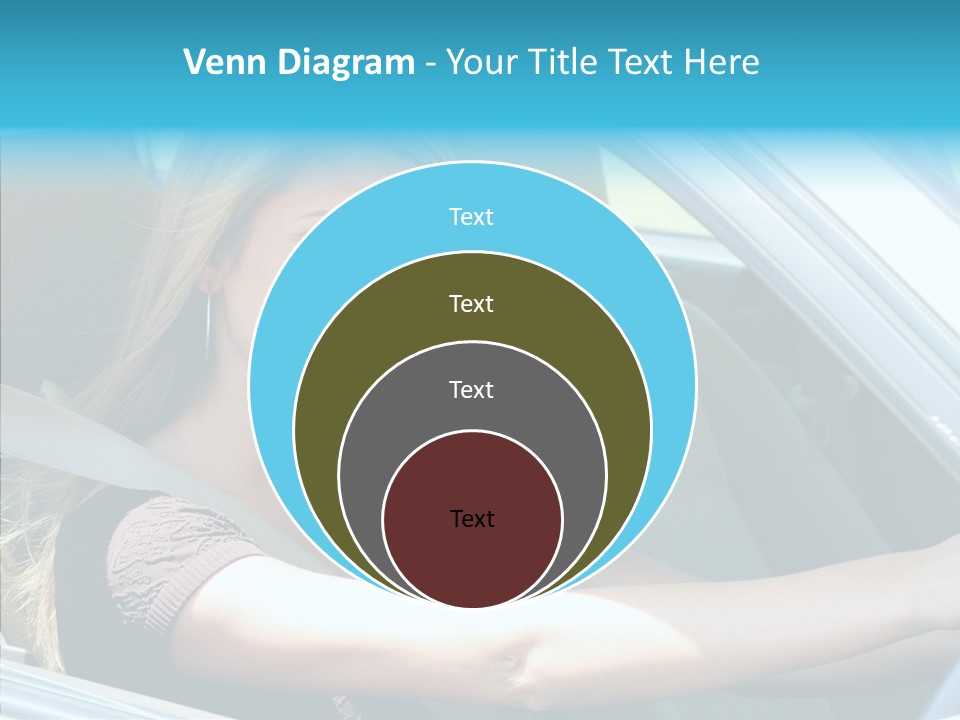 Vehicle Auto Brunette PowerPoint Template