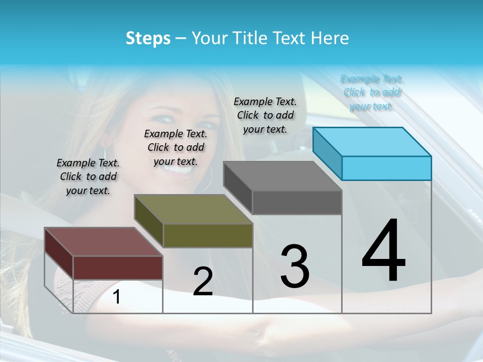 Vehicle Auto Brunette PowerPoint Template