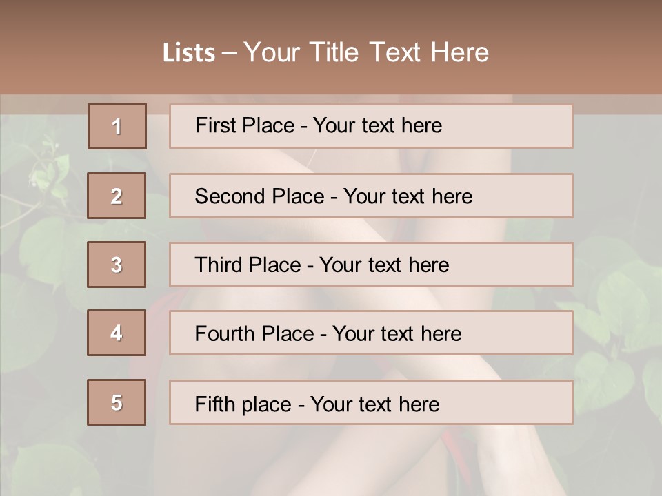 Adolescence Sensuality Pensive PowerPoint Template