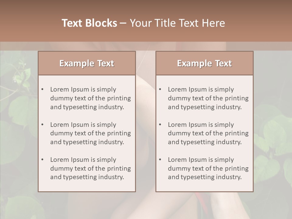 Adolescence Sensuality Pensive PowerPoint Template