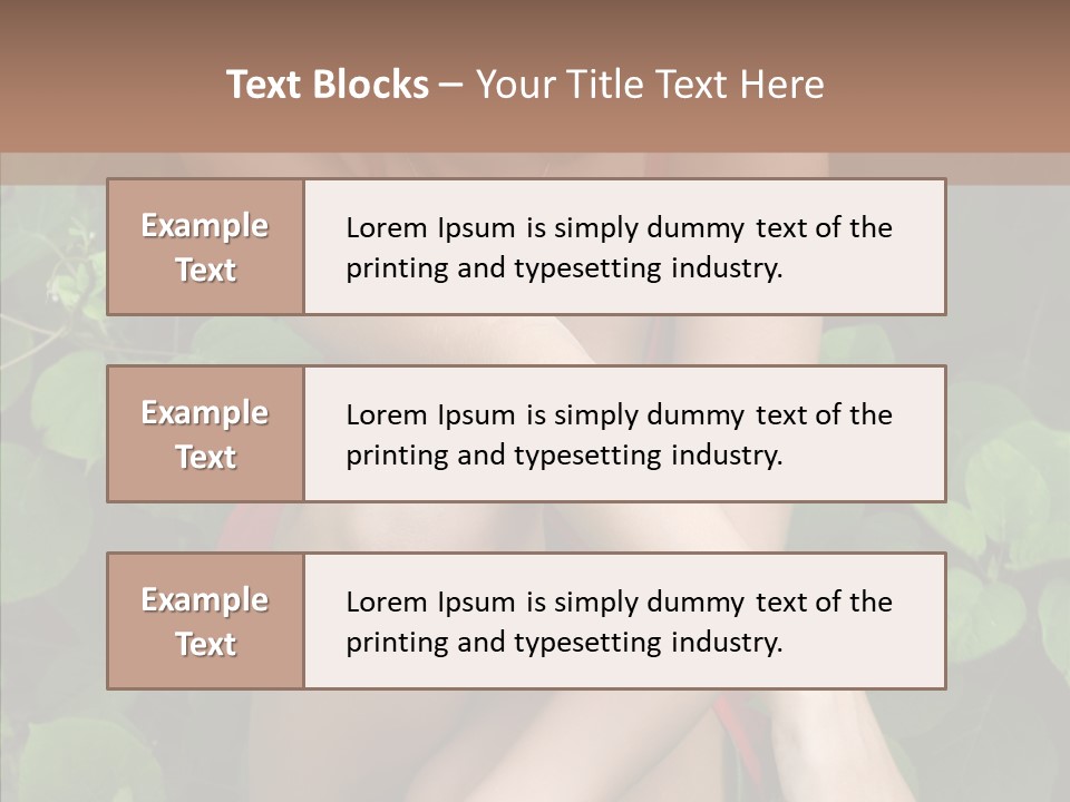 Adolescence Sensuality Pensive PowerPoint Template
