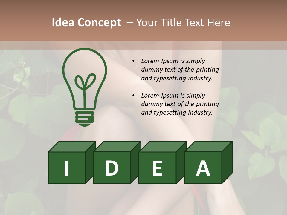 Adolescence Sensuality Pensive PowerPoint Template