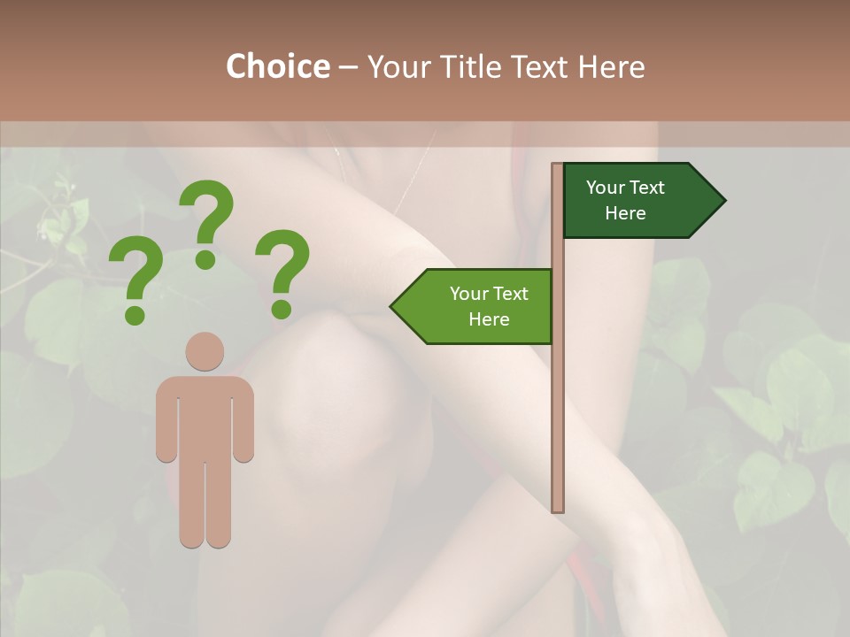 Adolescence Sensuality Pensive PowerPoint Template