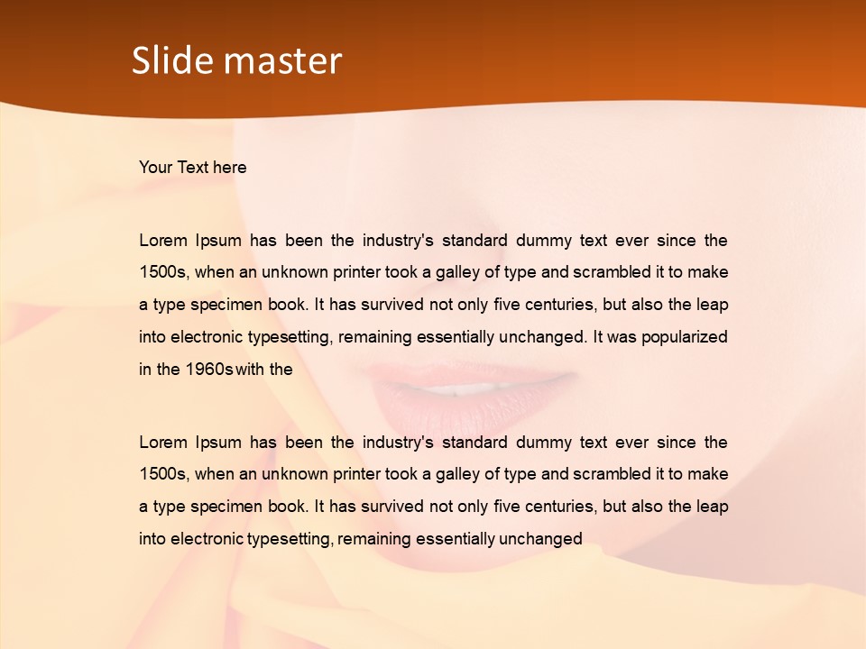 Human Girls Fashion PowerPoint Template