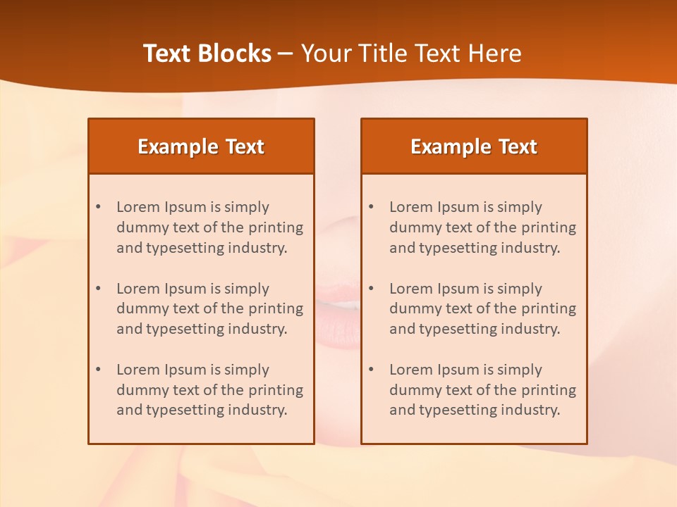 Human Girls Fashion PowerPoint Template