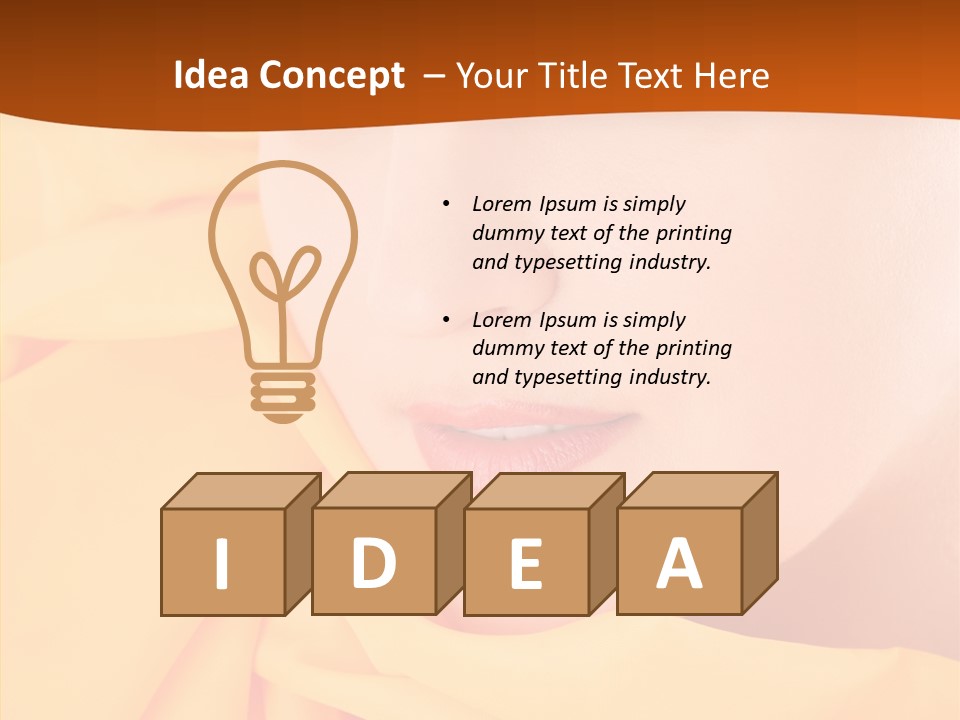 Human Girls Fashion PowerPoint Template