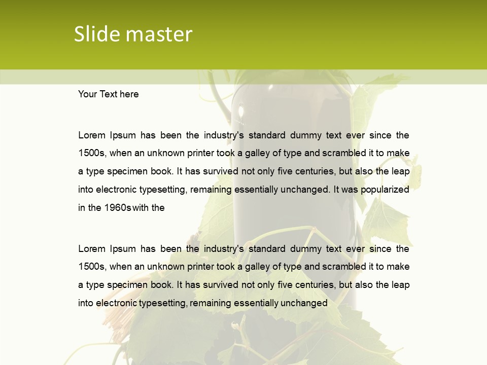 Wine Drink Harvest PowerPoint Template