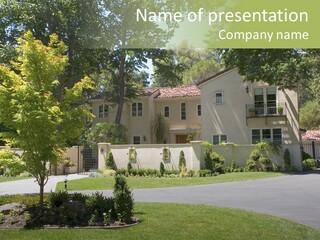 Front Contemporary Estate PowerPoint Template