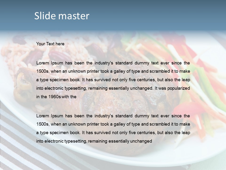 Gourmet Course Mouthwatering PowerPoint Template