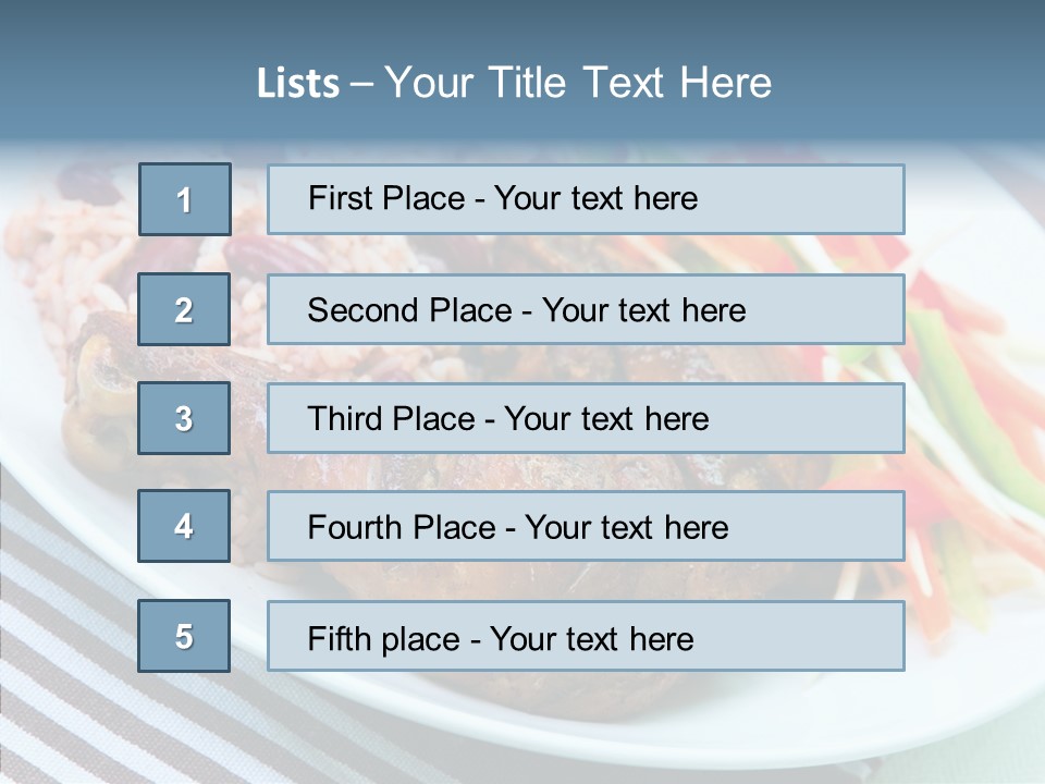 Gourmet Course Mouthwatering PowerPoint Template