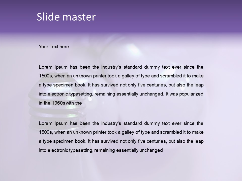 Bulb Brighten Edison PowerPoint Template