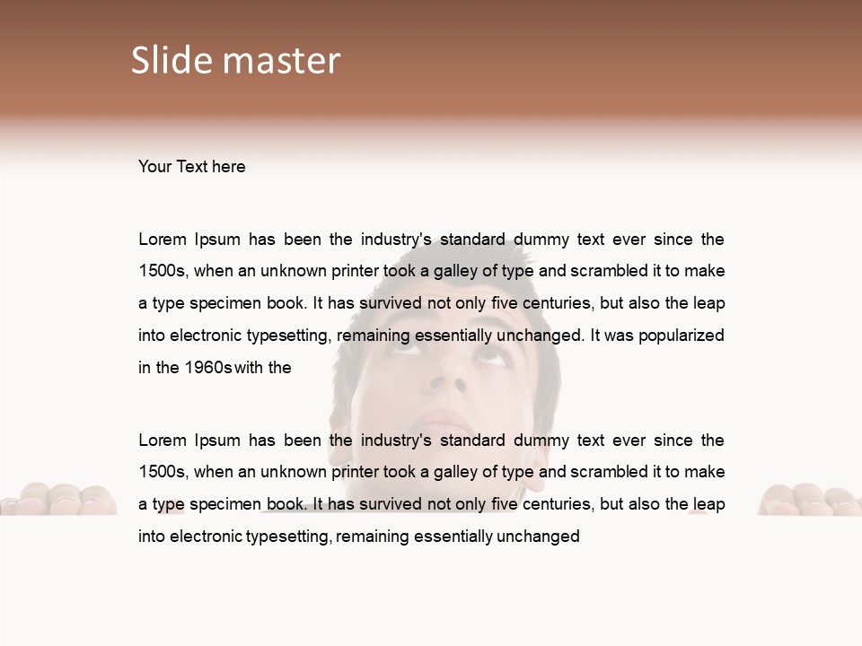 Copy Hair Teenager PowerPoint Template