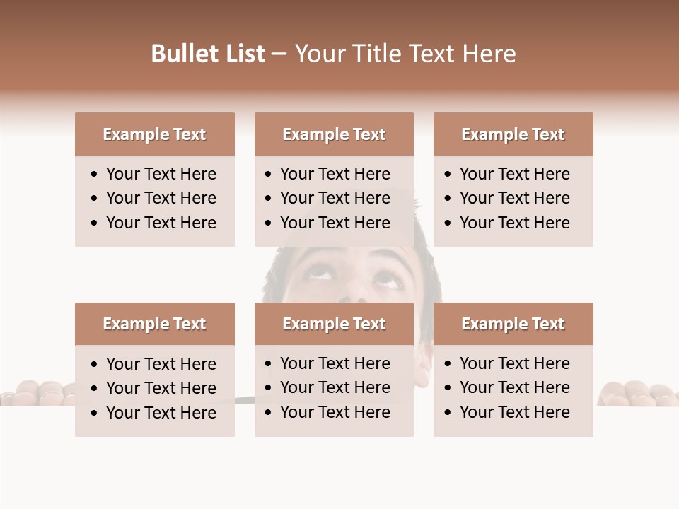 Copy Hair Teenager PowerPoint Template