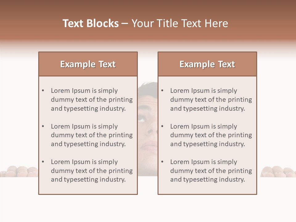 Copy Hair Teenager PowerPoint Template