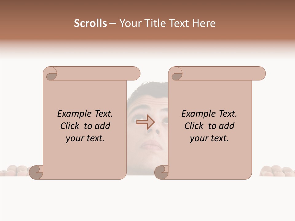 Copy Hair Teenager PowerPoint Template