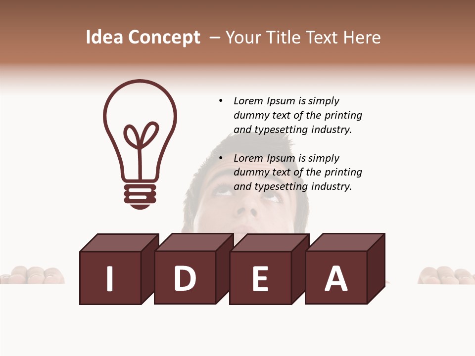 Copy Hair Teenager PowerPoint Template