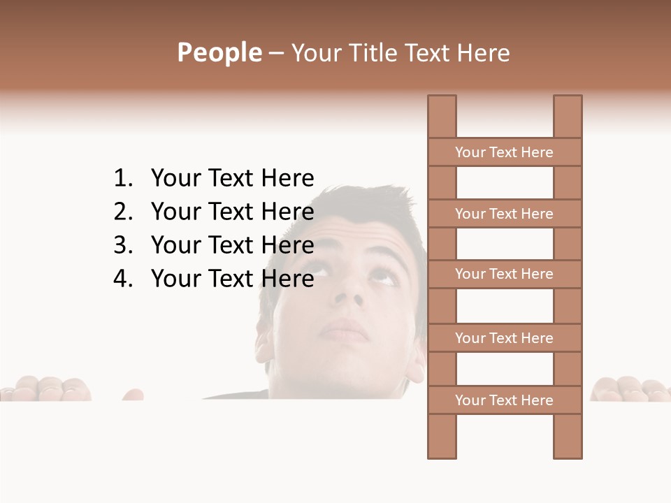 Copy Hair Teenager PowerPoint Template