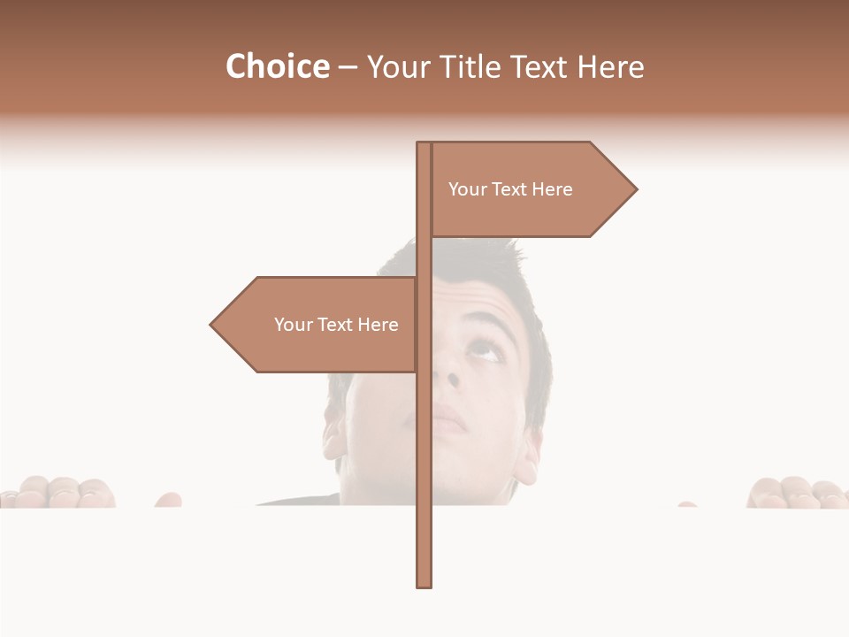 Copy Hair Teenager PowerPoint Template