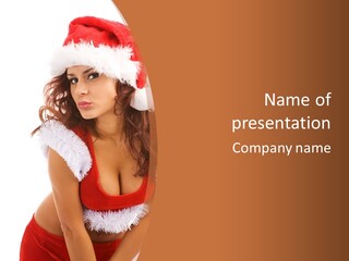 Young Red Caucasian PowerPoint Template