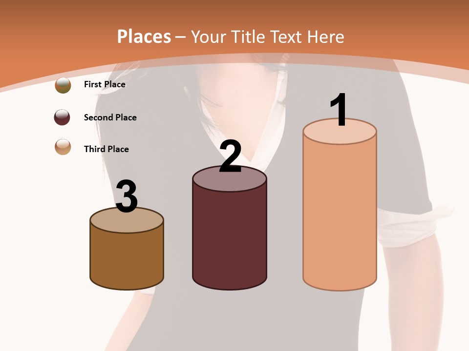 Female Smile Beautiful PowerPoint Template