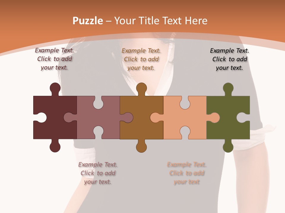 Female Smile Beautiful PowerPoint Template