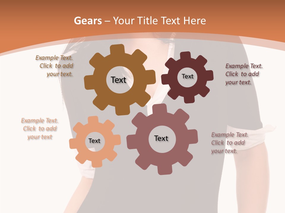 Female Smile Beautiful PowerPoint Template