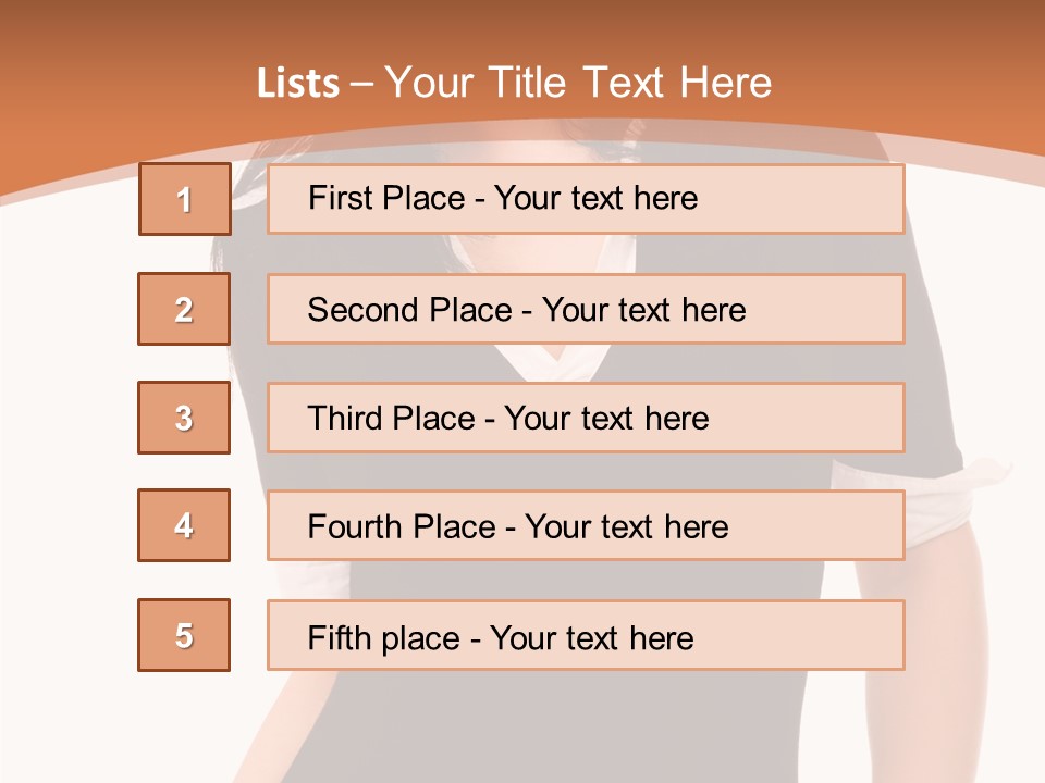 Female Smile Beautiful PowerPoint Template