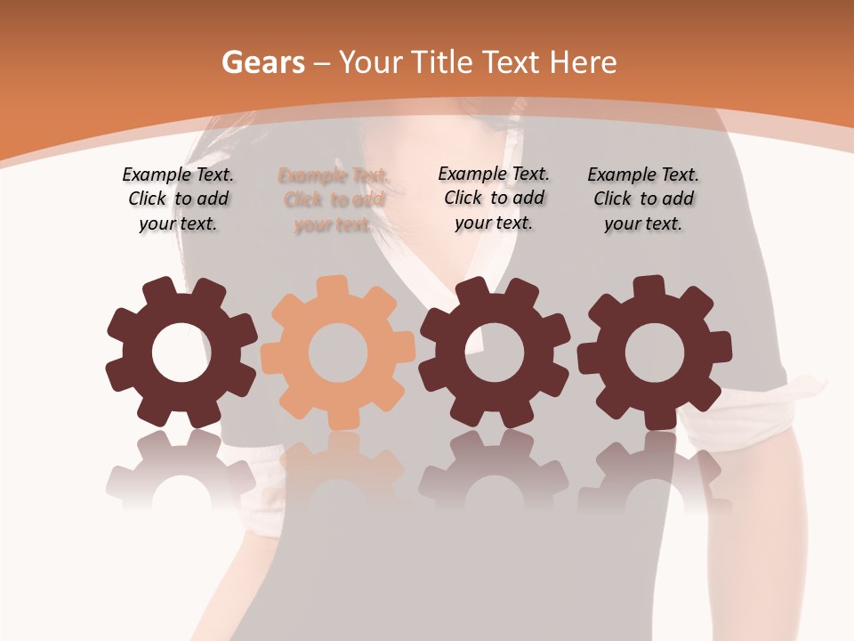 Female Smile Beautiful PowerPoint Template