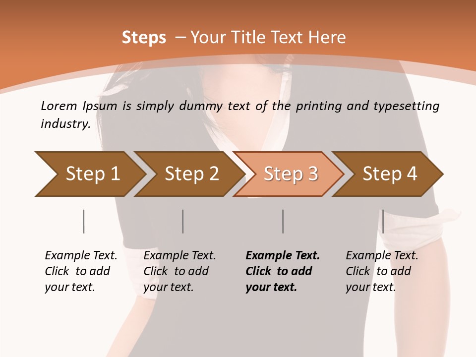 Female Smile Beautiful PowerPoint Template