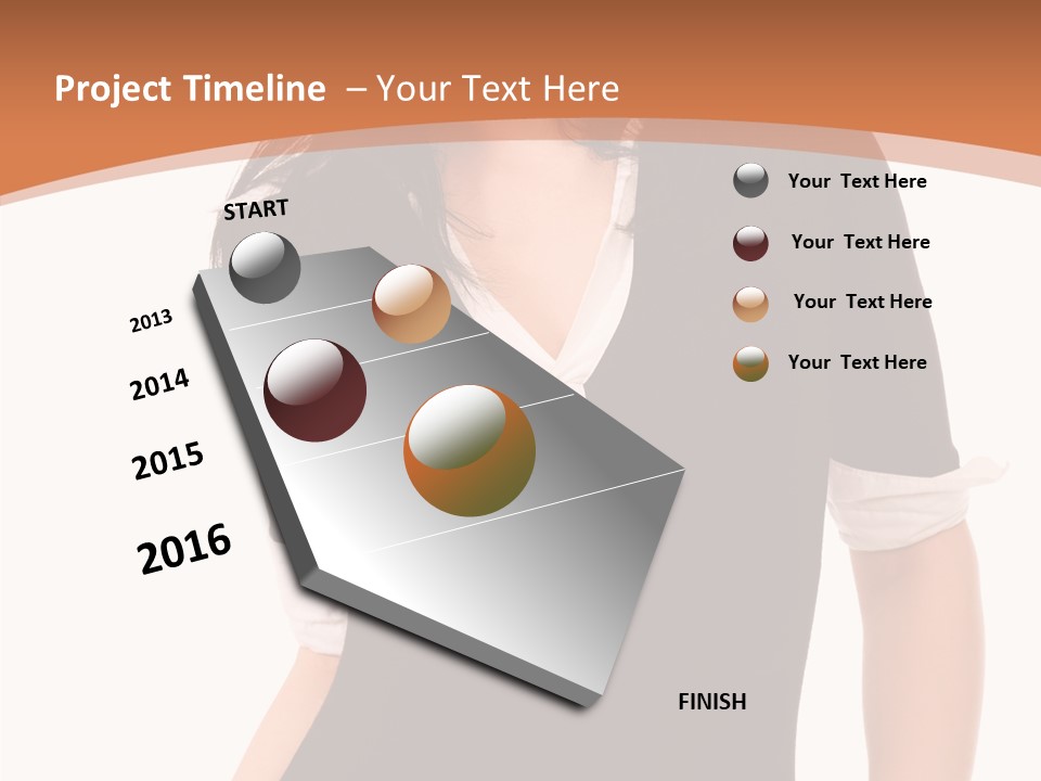 Female Smile Beautiful PowerPoint Template
