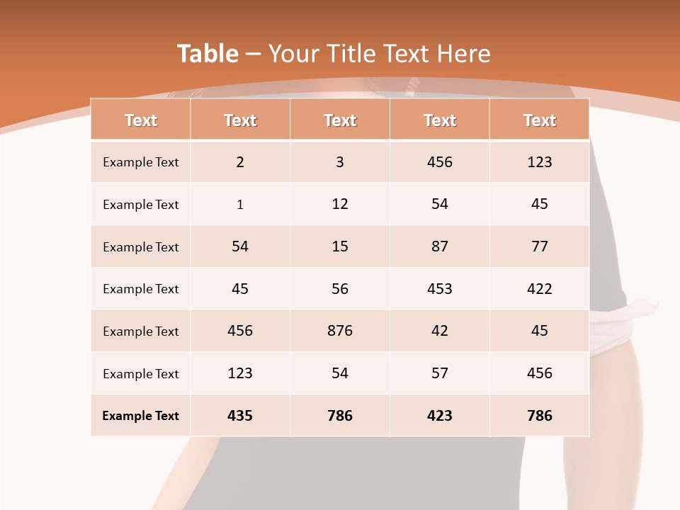 Female Smile Beautiful PowerPoint Template