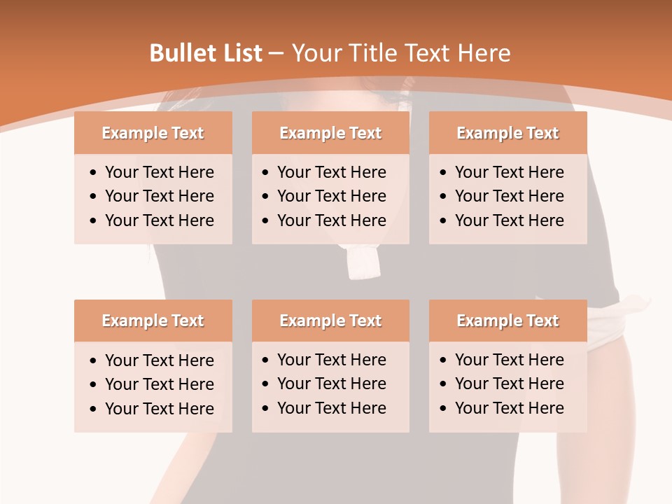 Female Smile Beautiful PowerPoint Template