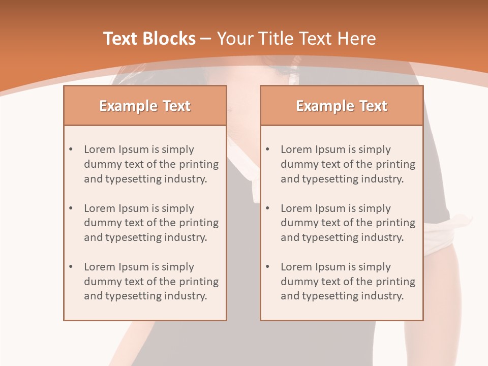 Female Smile Beautiful PowerPoint Template