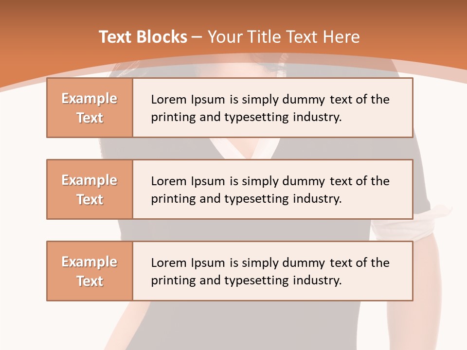 Female Smile Beautiful PowerPoint Template