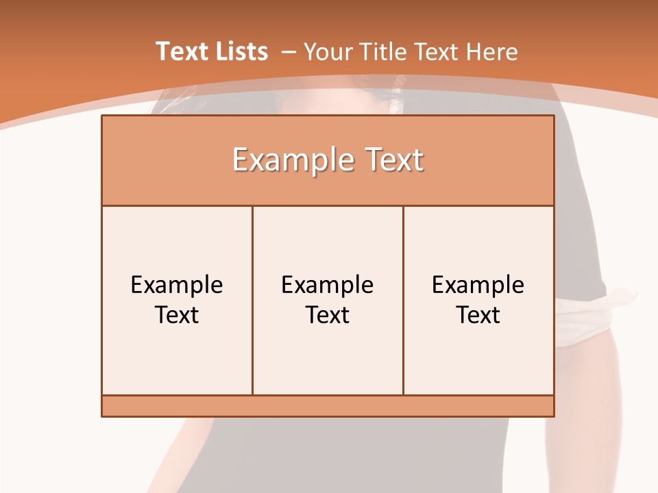 Female Smile Beautiful PowerPoint Template